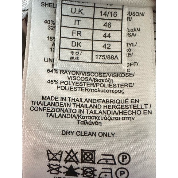 NWT BROOKS BROTHERS Red Fleece Collection Navy White Dotted Sheath Dress - Sz 10 - Picture 4 of 5